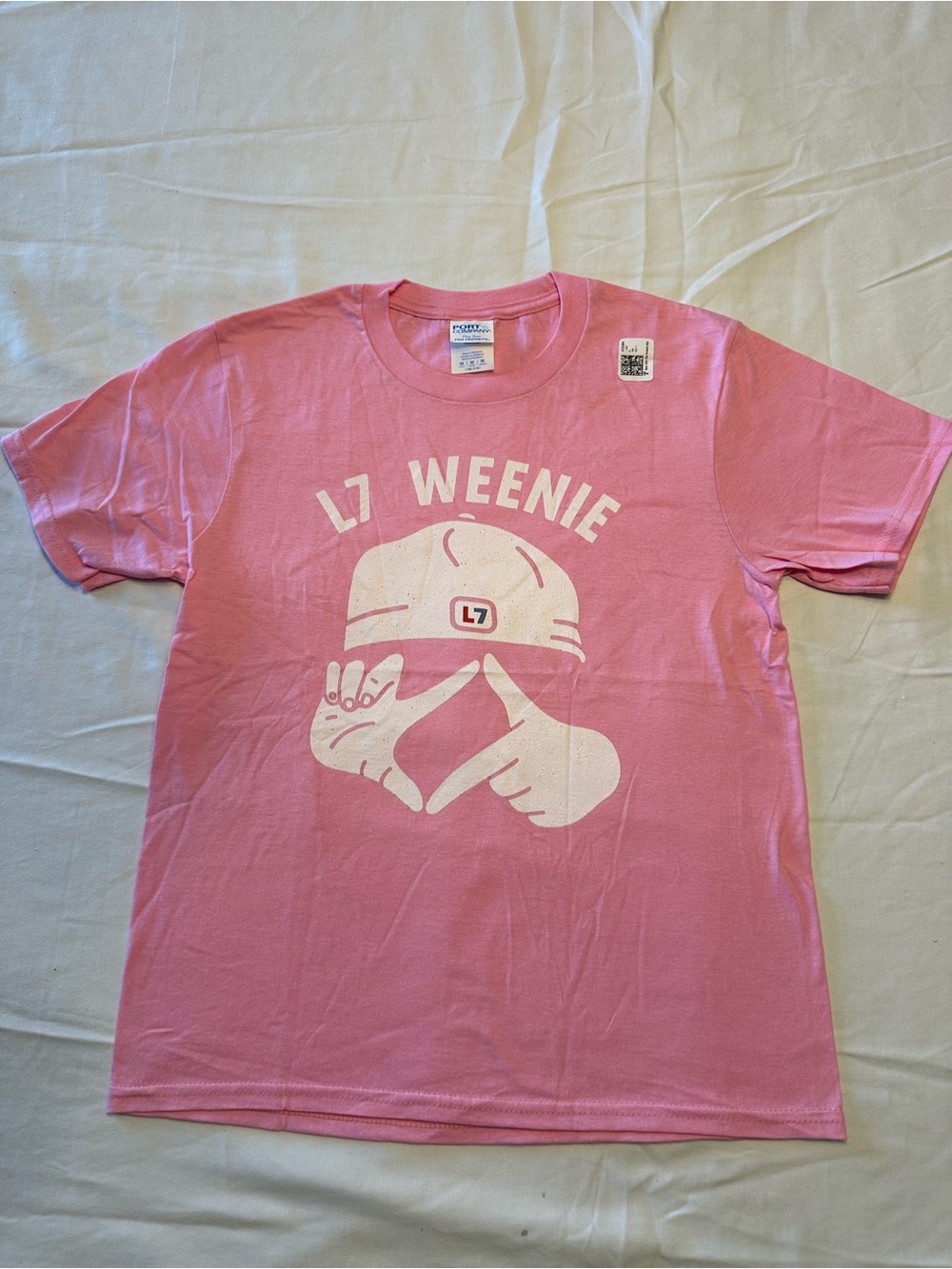 Port and Company Pink L7 Weenie Graphic Tee